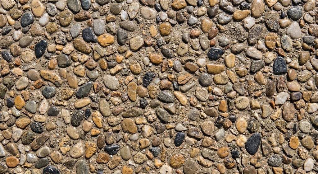 Exposed aggregate concrete