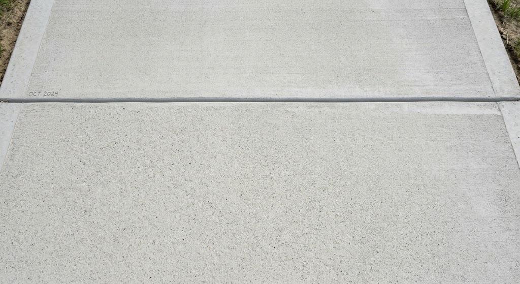 Standard concrete surface